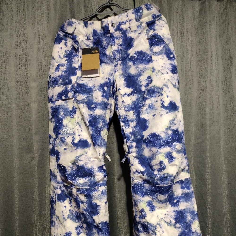 The North Face Women's Medium Blue and Lilac Snow Pants